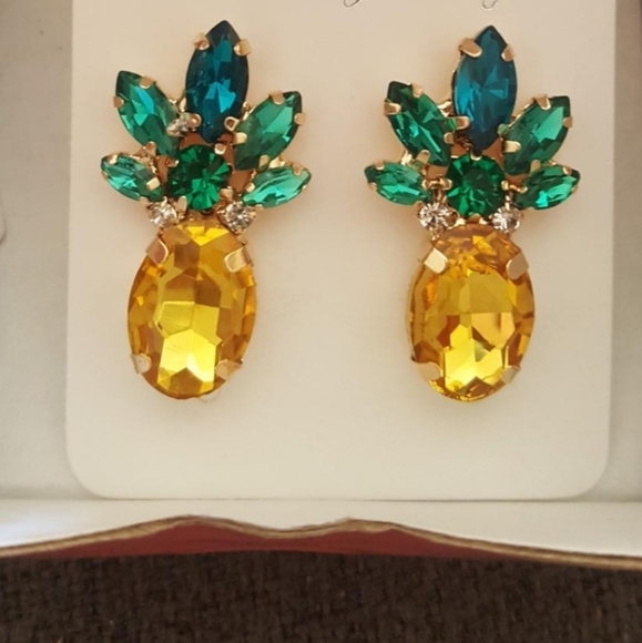 🆕 Sparkly Pineapple Earrings(New Color Added) - Picture 7 of 8